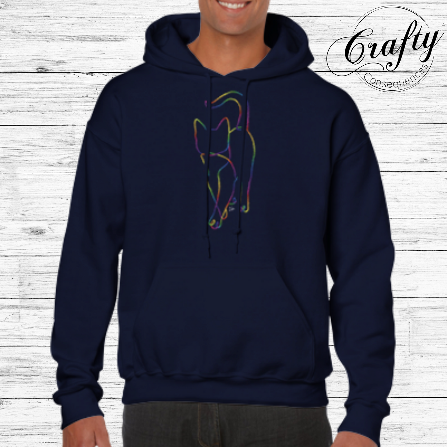 Subtle Rope Kitten V2 – Classic Unisex Pullover Hoodie