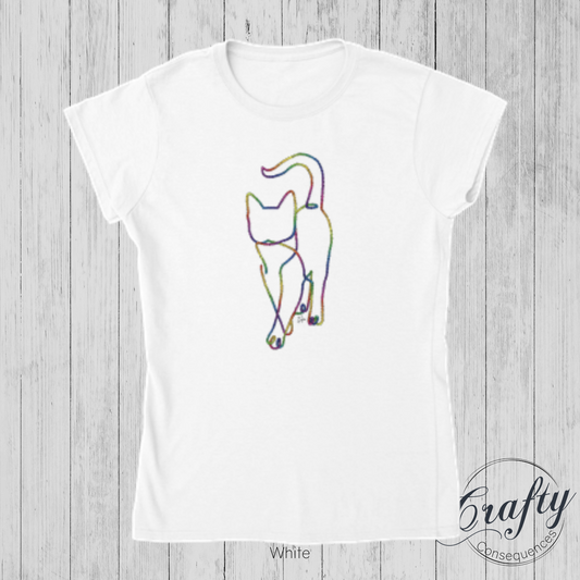 Subtle Rope Kitten V2 – Classic Women's Crewneck T-Shirt