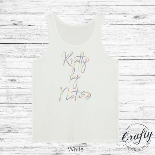 Knotty by Nature – Rainbow Premium Unisex Tank Top