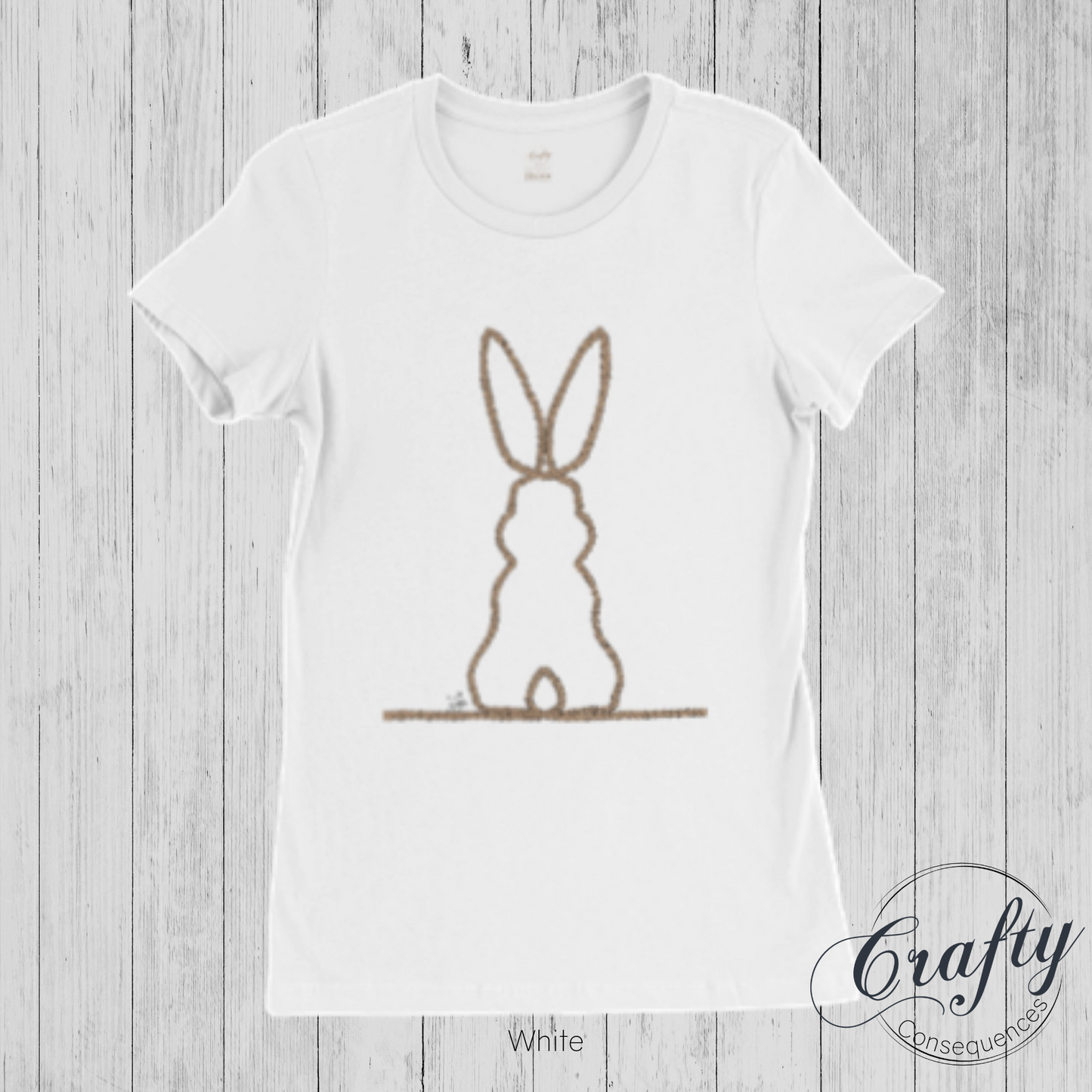 Jute Subtle Rope Bunny v.2 Premium Womens Crewneck T-shirt