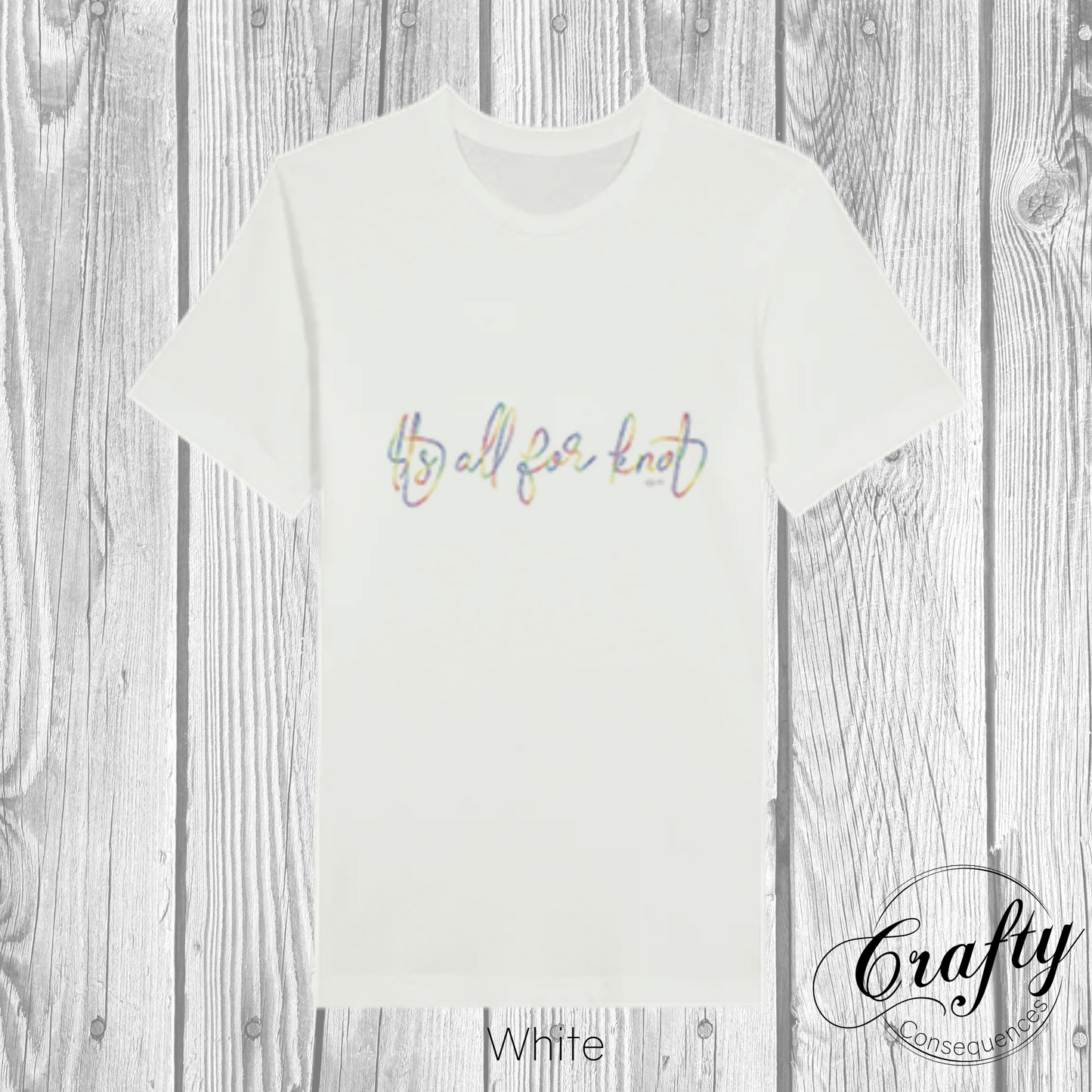 It’s All for Knot – Rainbow Premium Unisex Crewneck T-Shirt