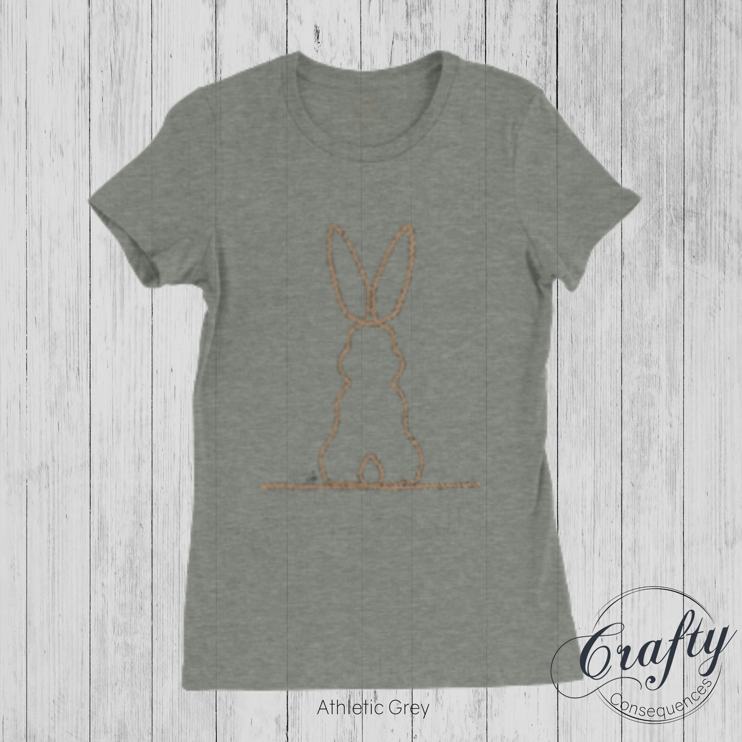 Jute Subtle Rope Bunny v.2 Premium Womens Crewneck T-shirt