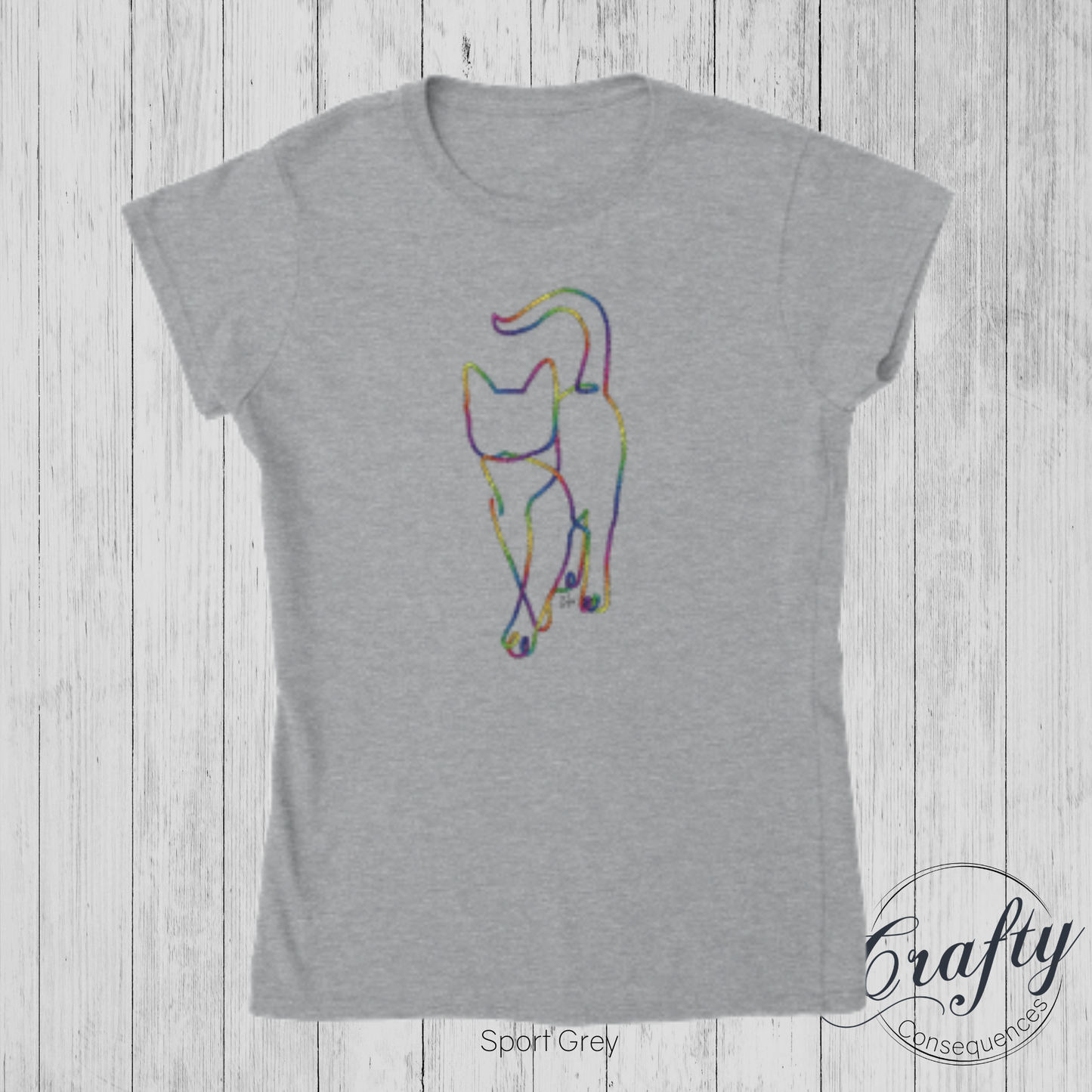 Subtle Rope Kitten V2 – Classic Women's Crewneck T-Shirt