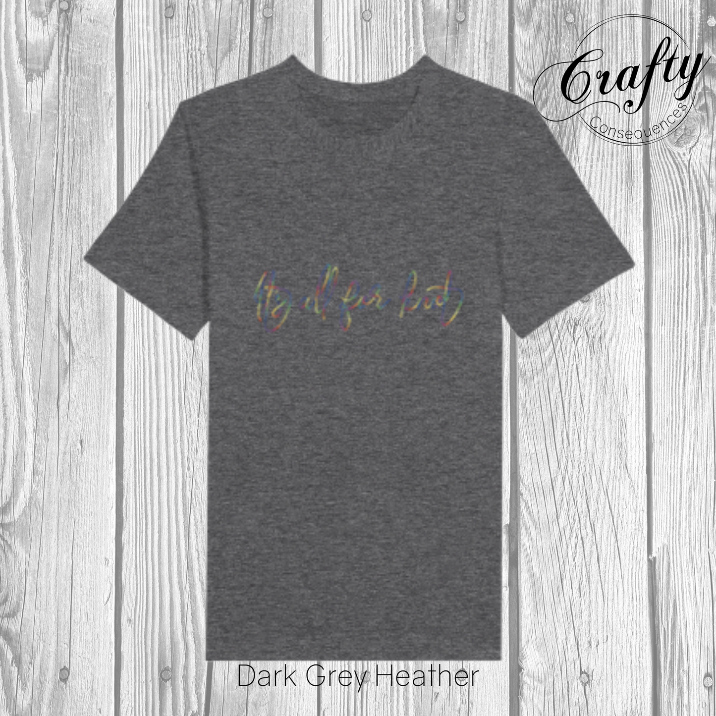 It’s All for Knot – Rainbow Premium Unisex Crewneck T-Shirt