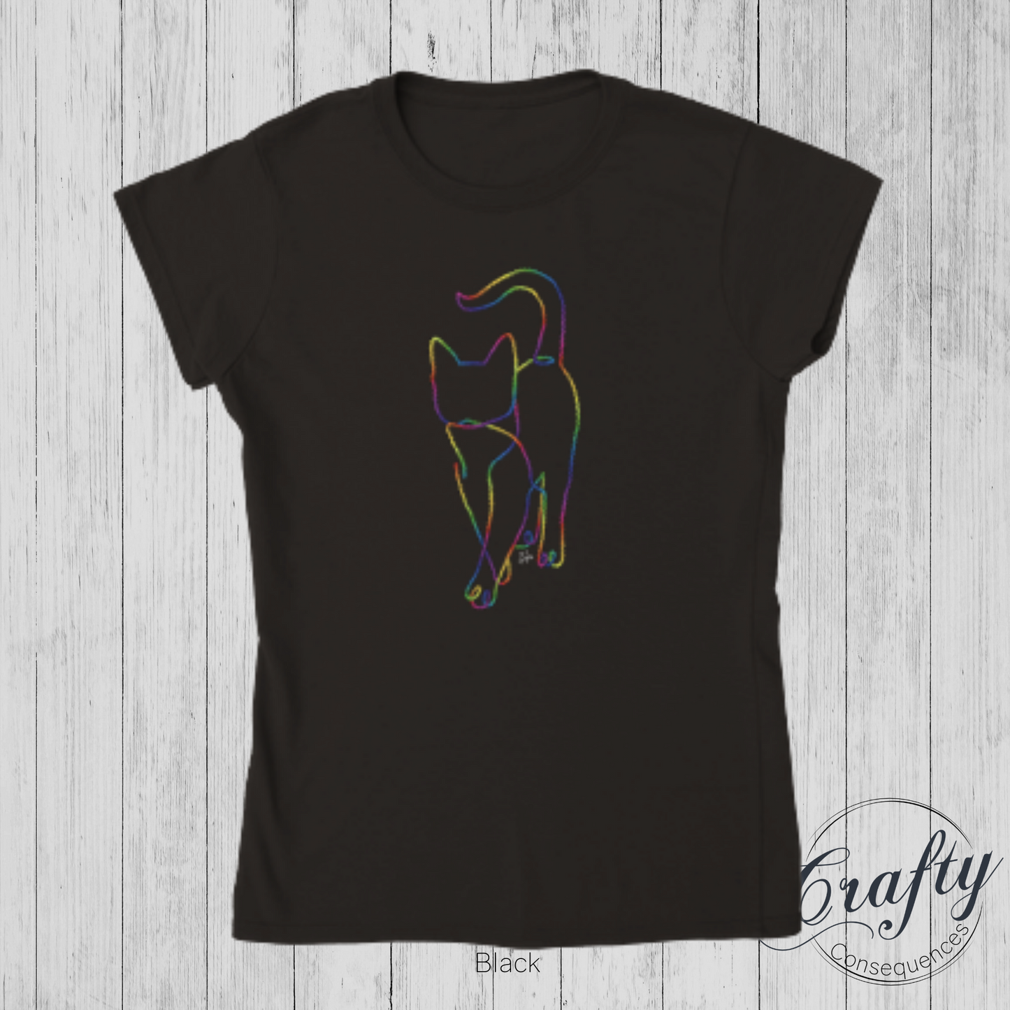 Subtle Rope Kitten V2 – Classic Women's Crewneck T-Shirt