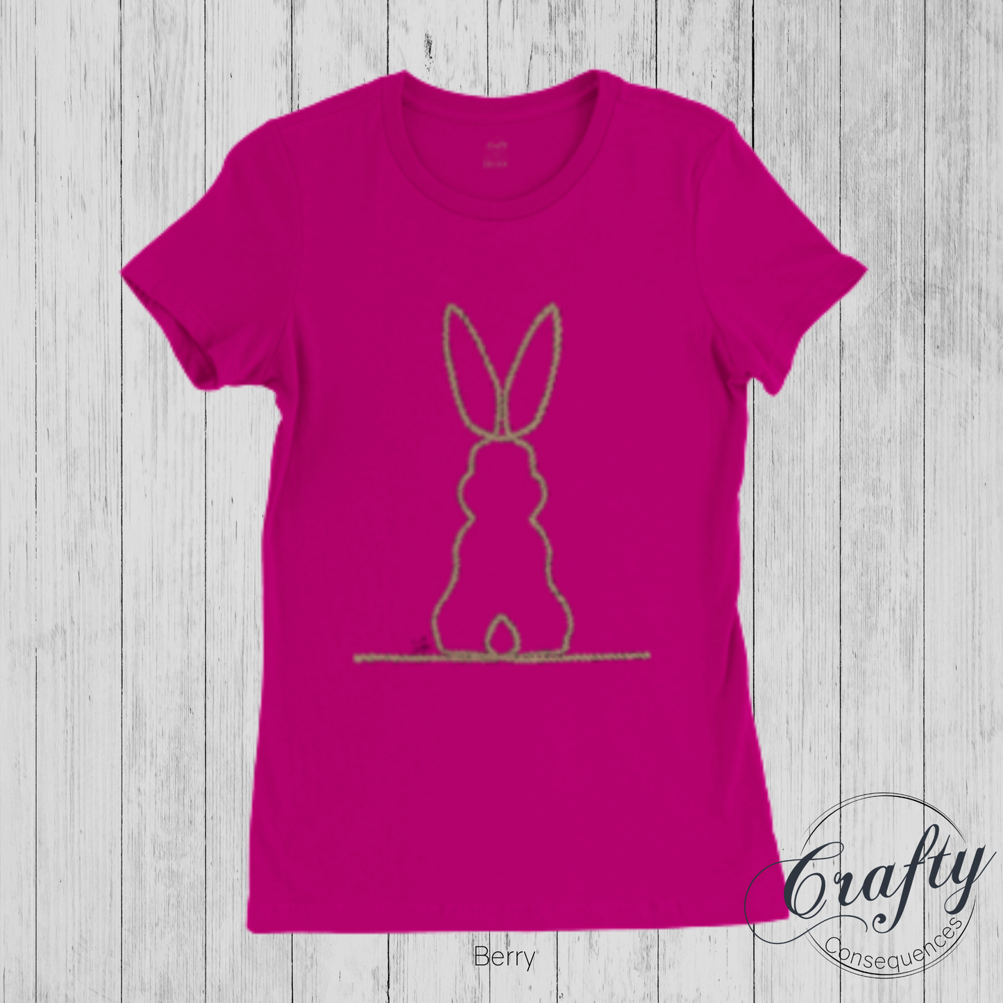 Jute Subtle Rope Bunny v.2 Premium Womens Crewneck T-shirt