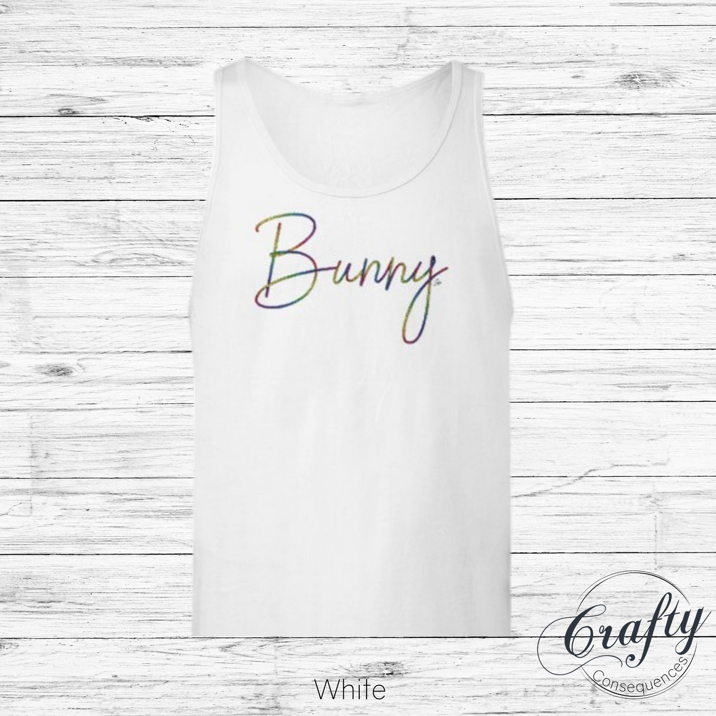 Rainbow Bunny Rope β Premium Unisex Tank Top