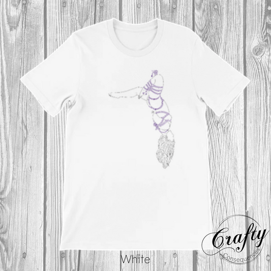 Futomomo Shibari Drawing – Premium Unisex Crewneck T-Shirt