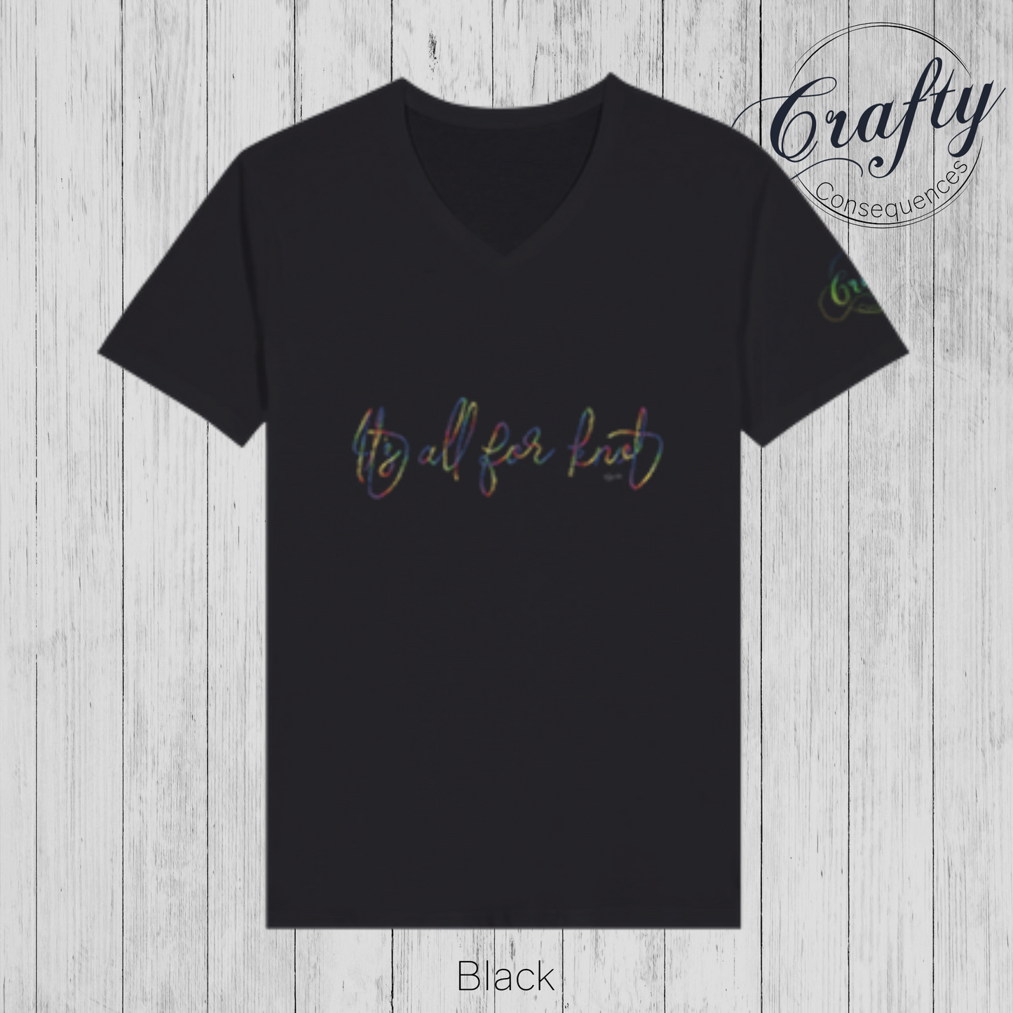 It’s All for Knot – Rainbow Premium Unisex V-Neck T-Shirt