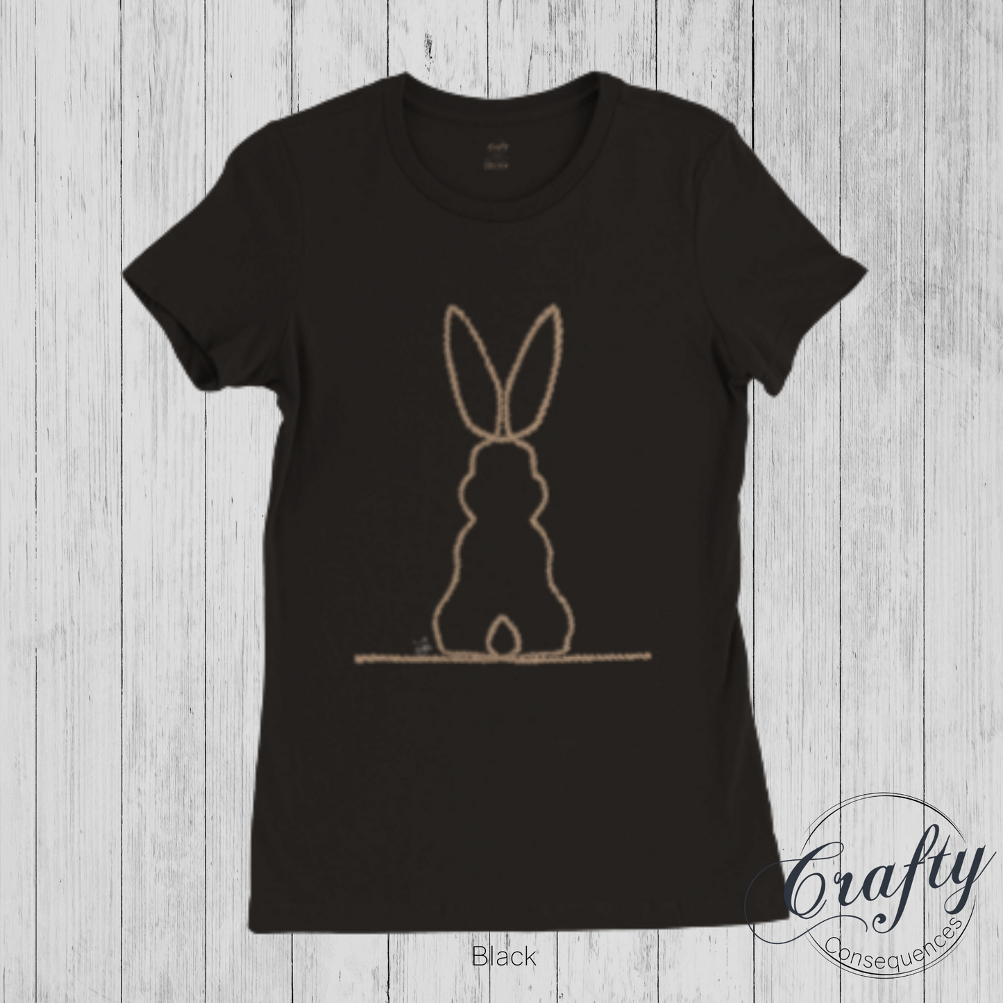 Jute Subtle Rope Bunny v.2 Premium Womens Crewneck T-shirt