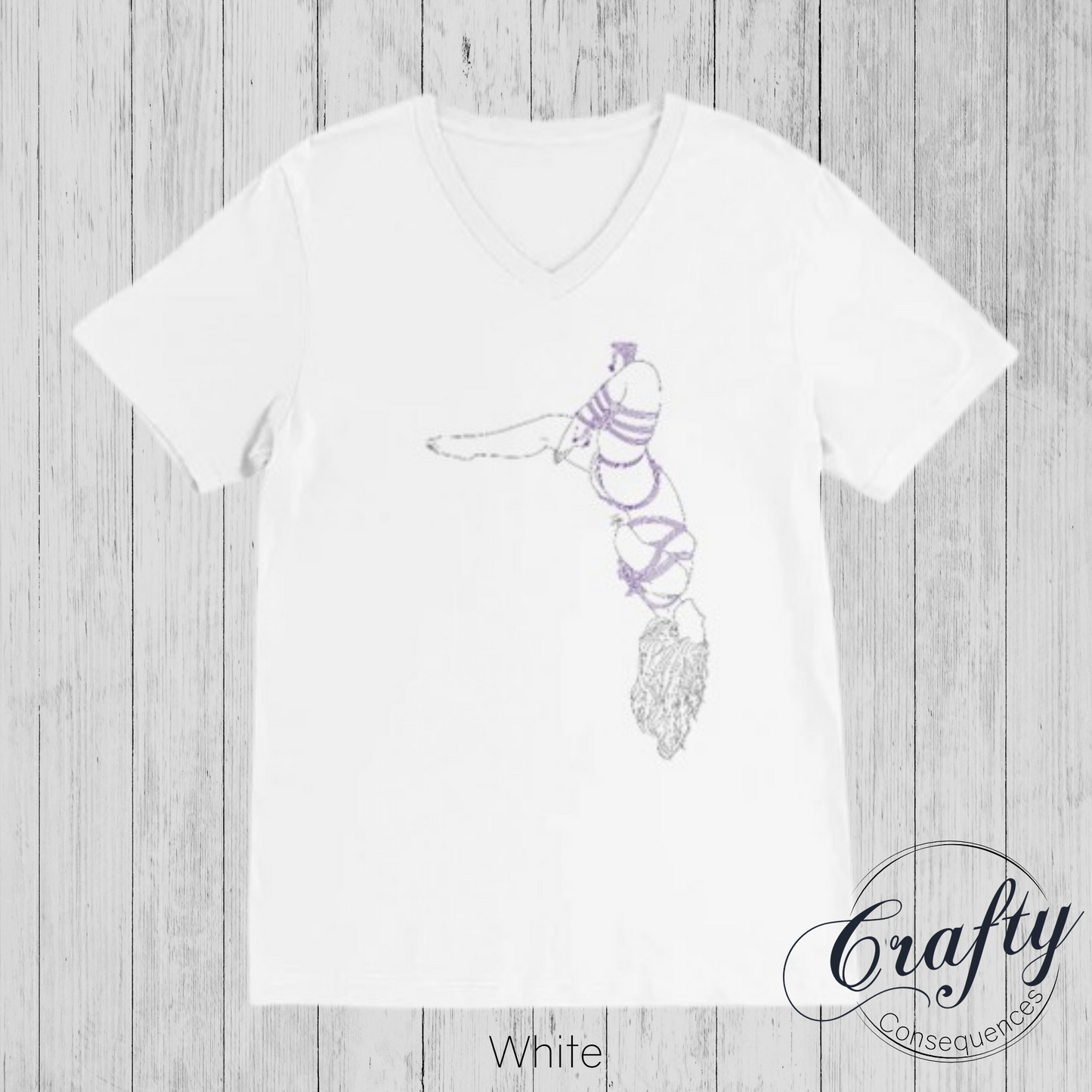 Futomomo Shibari Drawing – Premium Unisex Crewneck T-Shirt