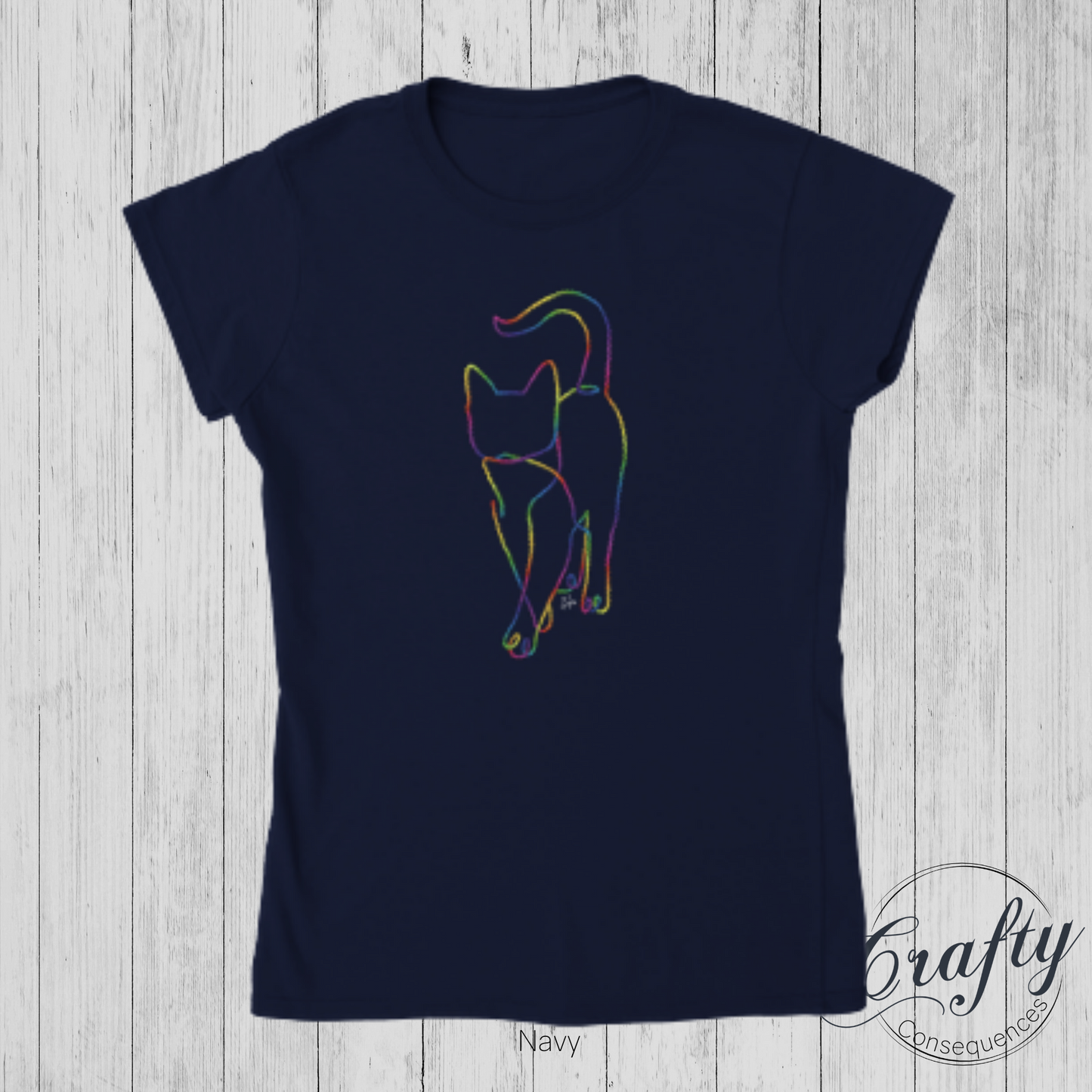 Subtle Rope Kitten V2 – Classic Women's Crewneck T-Shirt