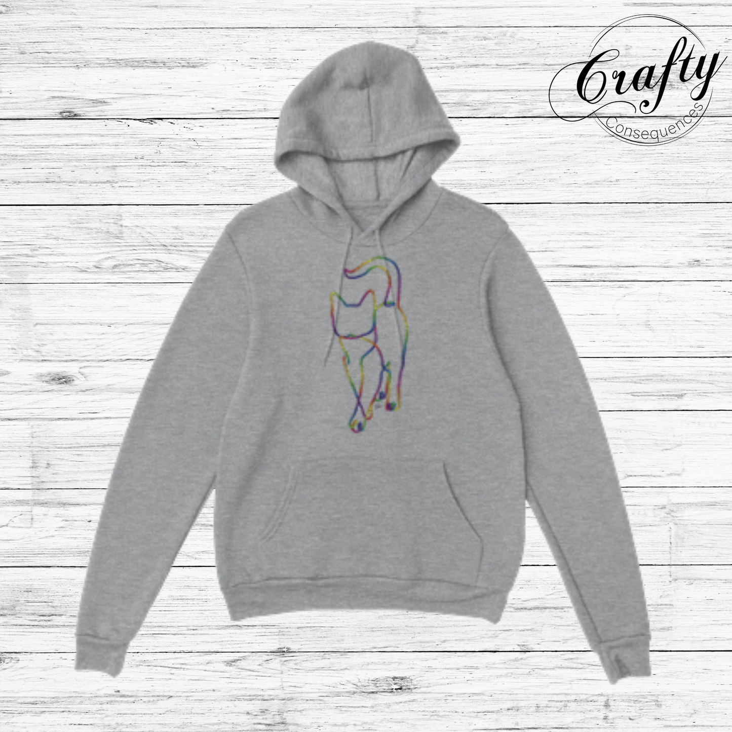 Subtle Rope Kitten V2 – Classic Unisex Pullover Hoodie