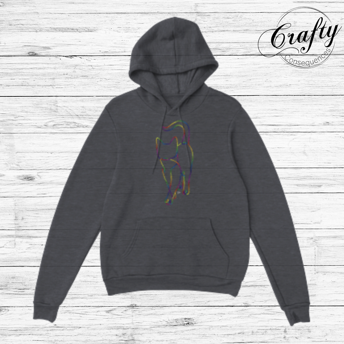 Subtle Rope Kitten V2 – Classic Unisex Pullover Hoodie