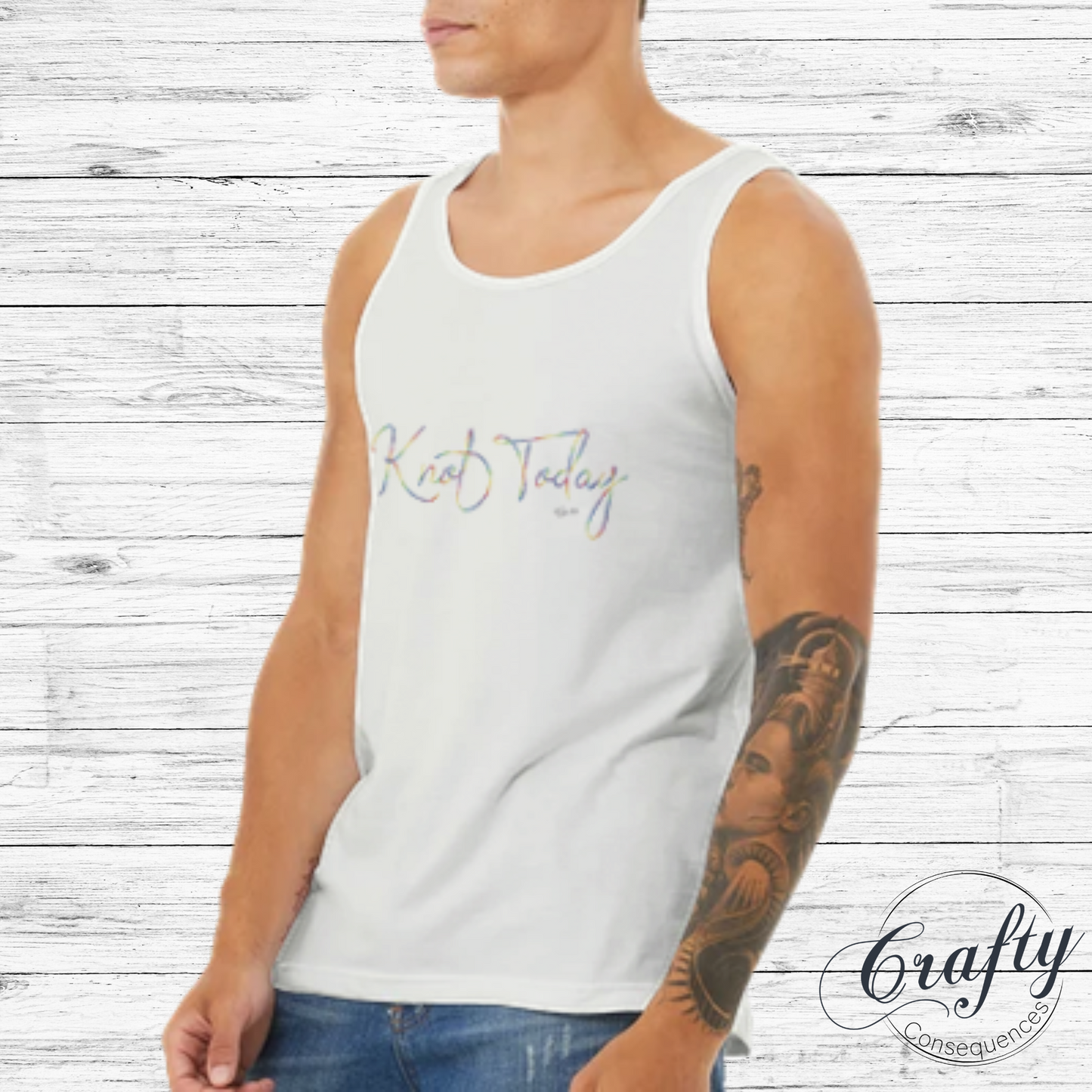 Knot Today β Rainbow Premium Unisex Tank Top