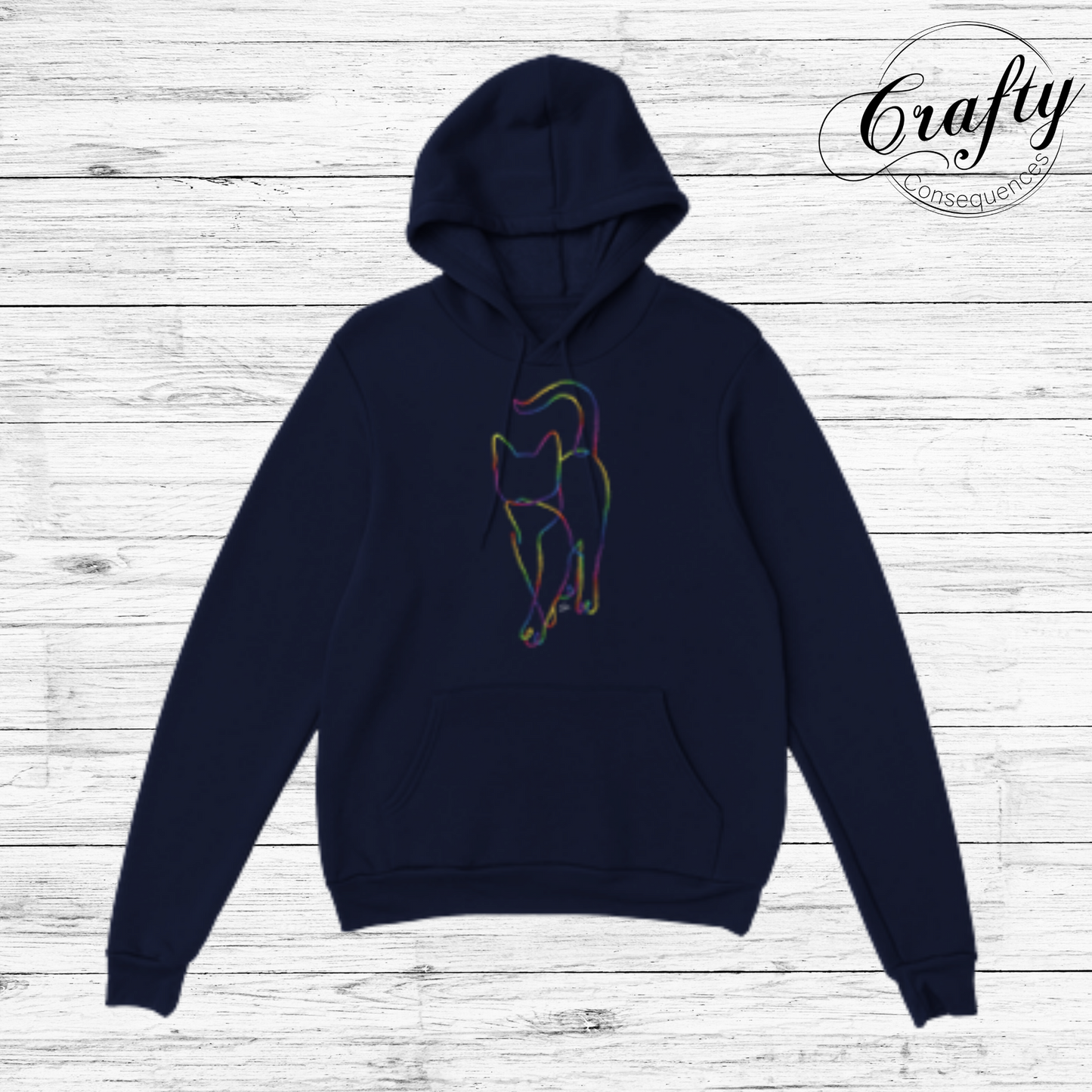 Subtle Rope Kitten V2 – Classic Unisex Pullover Hoodie