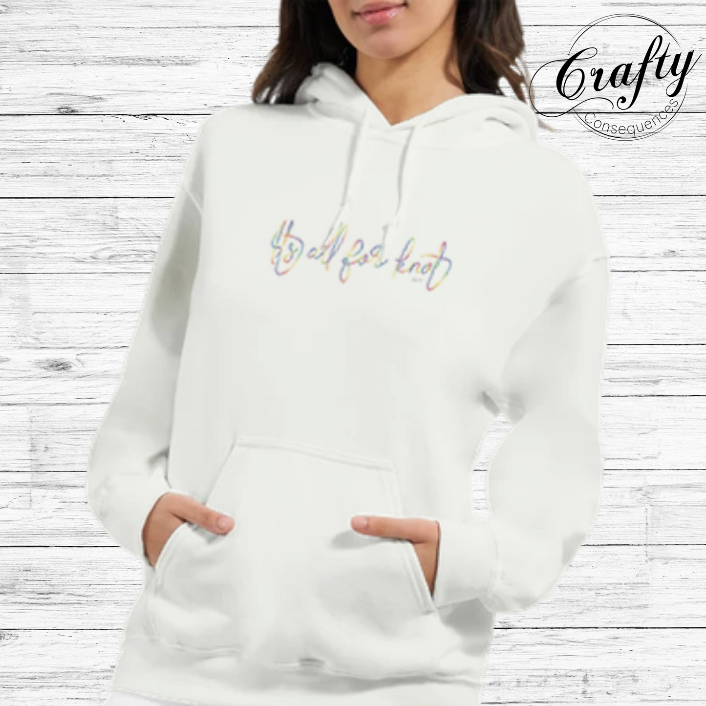 It’s All for Knot – Rainbow Classic Unisex Pullover Hoodie