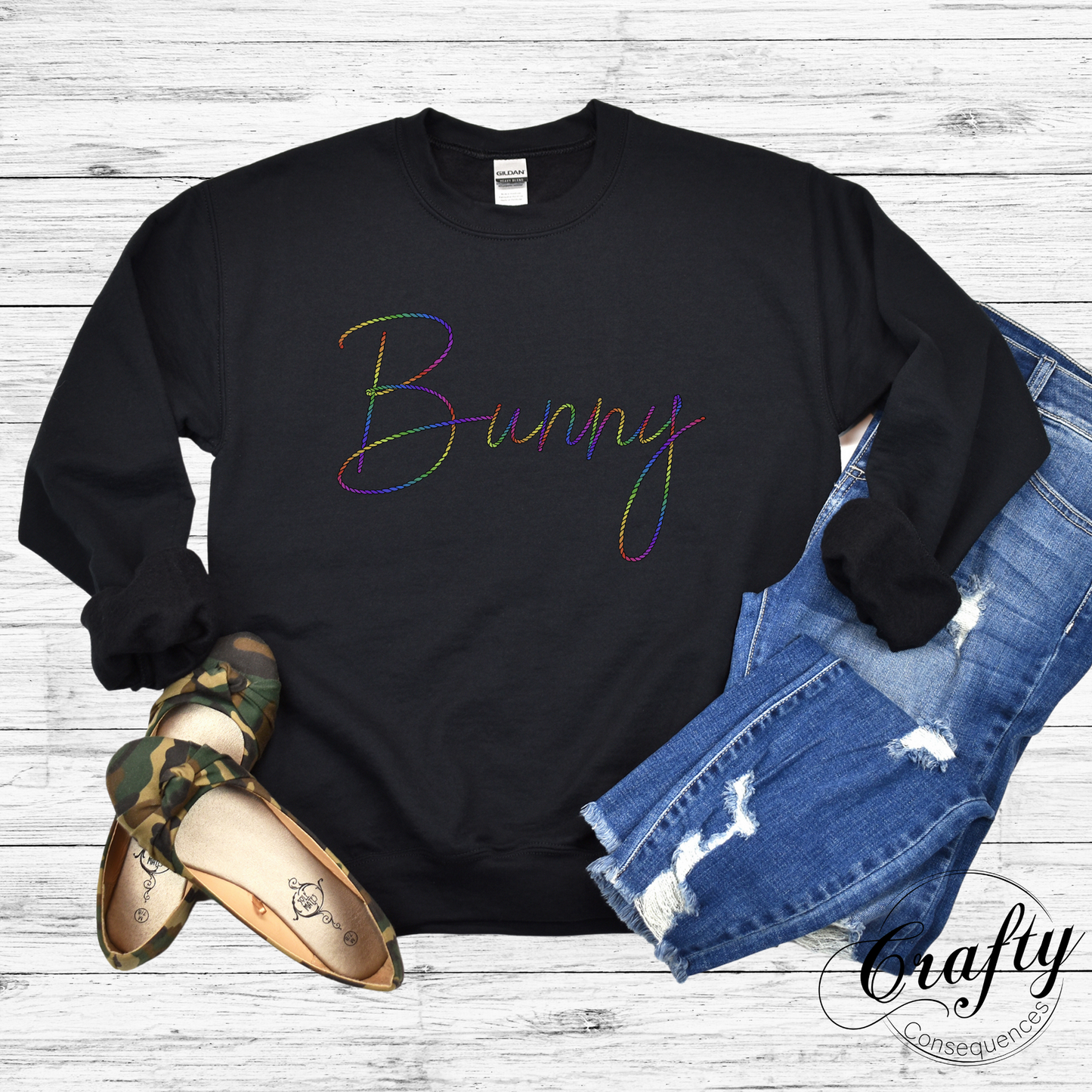 Bunny Rope β Classic Unisex Crewneck Sweatshirt