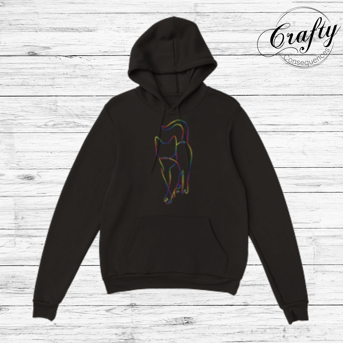 Subtle Rope Kitten V2 – Classic Unisex Pullover Hoodie