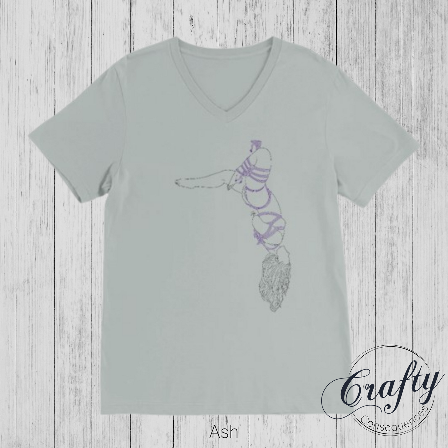 Futomomo Shibari Drawing – Premium Unisex Crewneck T-Shirt