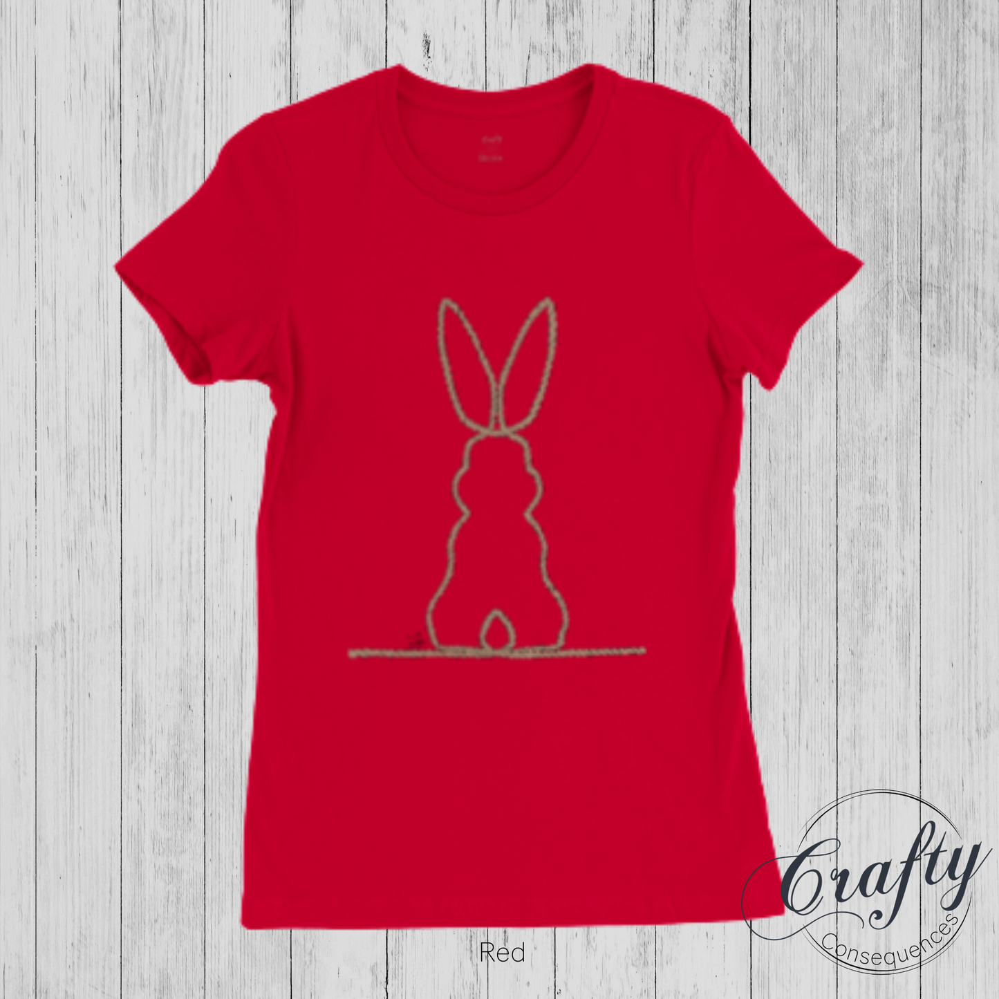 Jute Subtle Rope Bunny v.2 Premium Womens Crewneck T-shirt