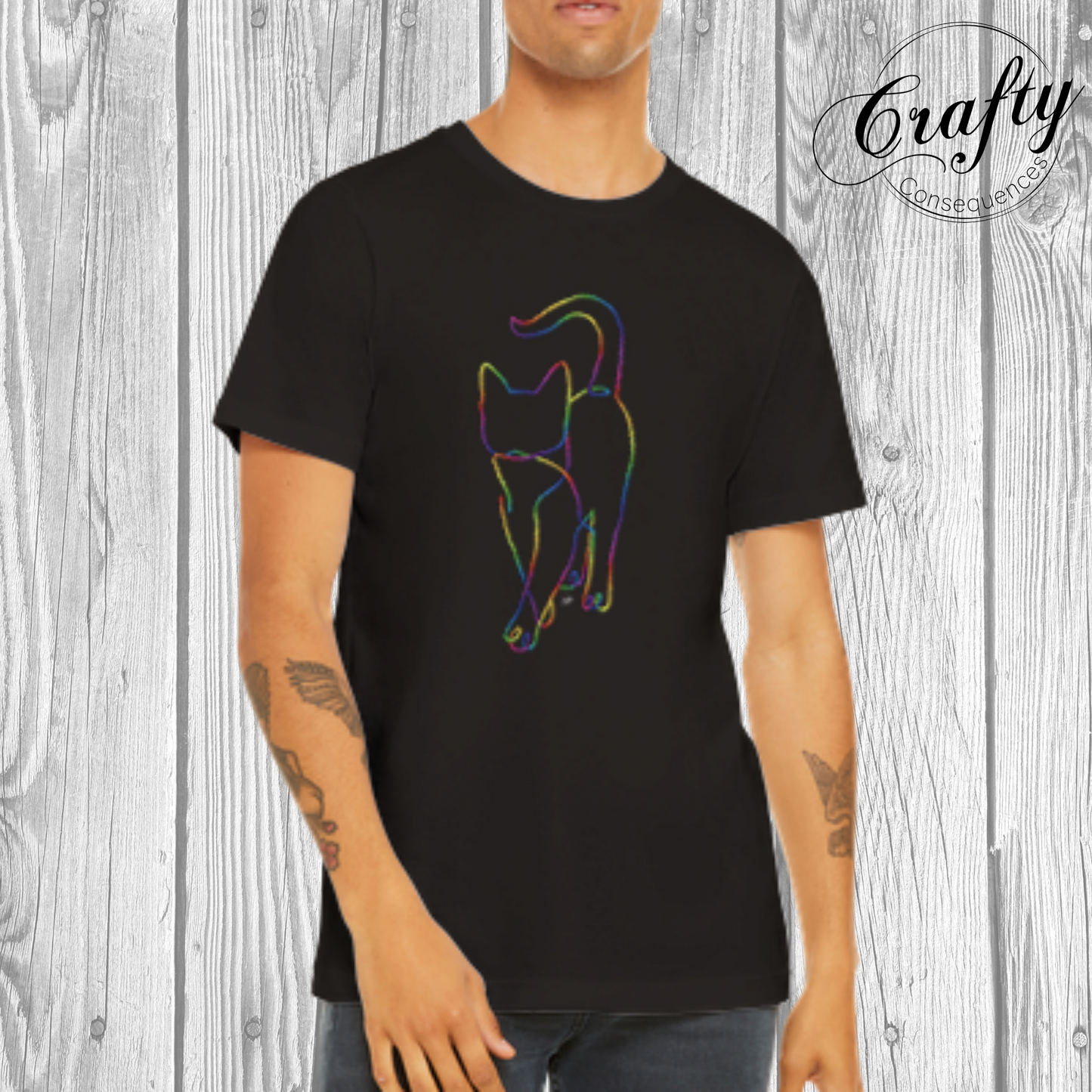 Subtle Rope Kitten V2 β Premium Unisex Crewneck T-Shirt