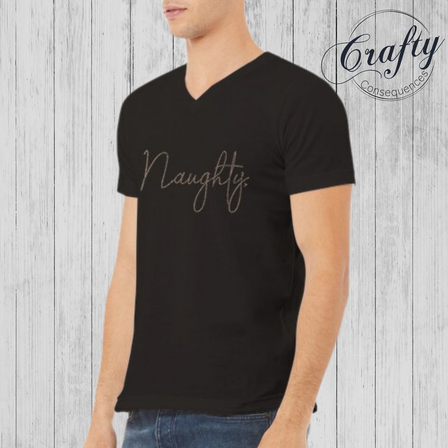 Jute Naughty Rope – Premium Unisex V-Neck T-Shirt