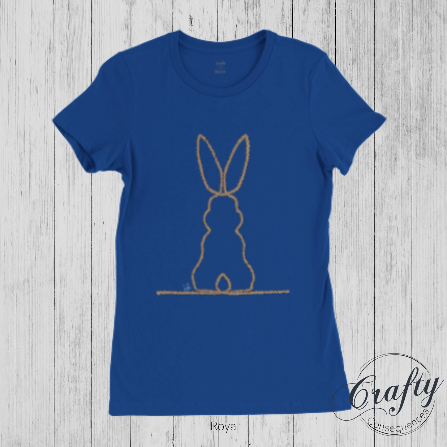 Jute Subtle Rope Bunny v.2 Premium Womens Crewneck T-shirt