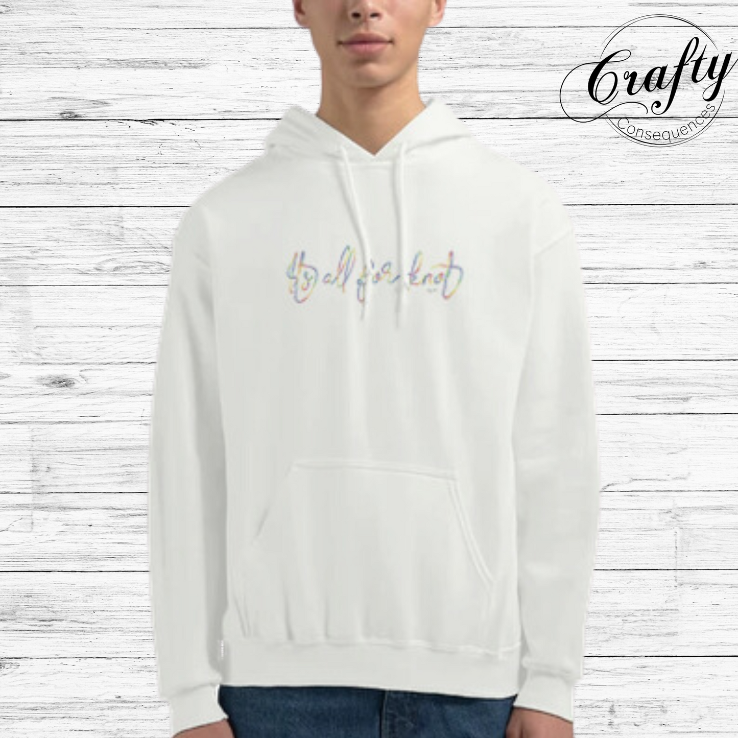 It’s All for Knot – Rainbow Classic Unisex Pullover Hoodie