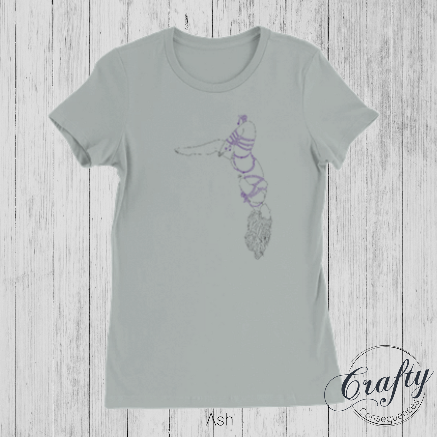 Futomomo Shibari Drawing – Premium Women's Crewneck T-Shirt