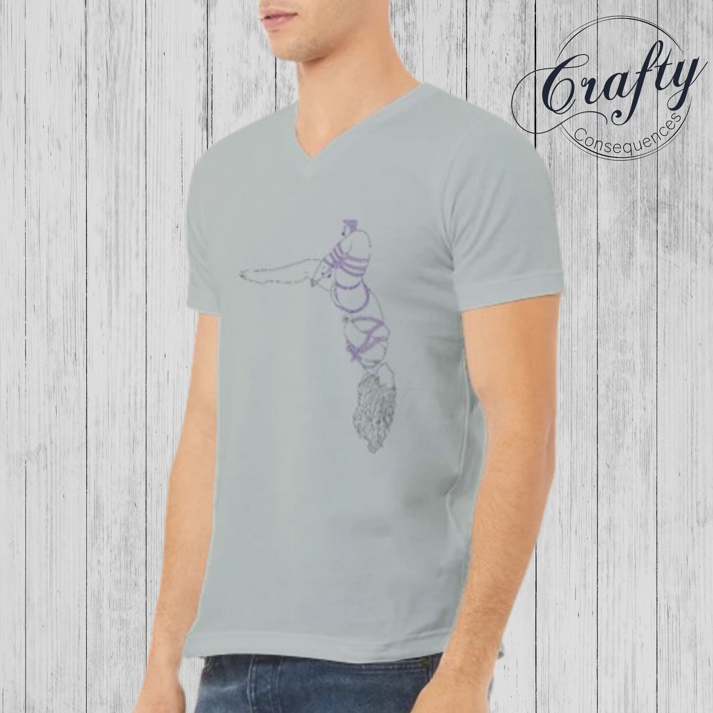 Futomomo Shibari Drawing – Premium Unisex Crewneck T-Shirt