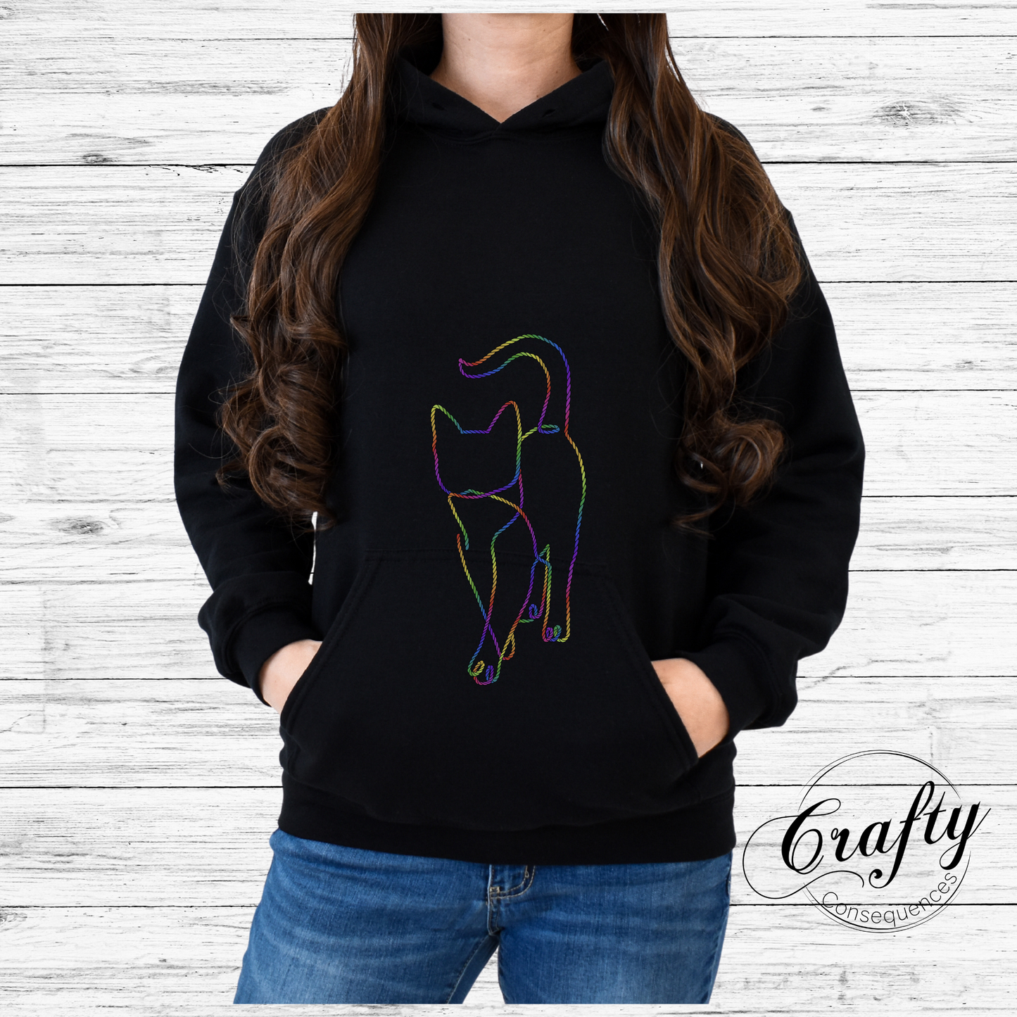 Subtle Rope Kitten V2 – Classic Unisex Pullover Hoodie