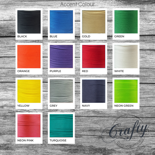 Colour Accented Loaded Paracord Flogger | Handcrafted Impact Toy