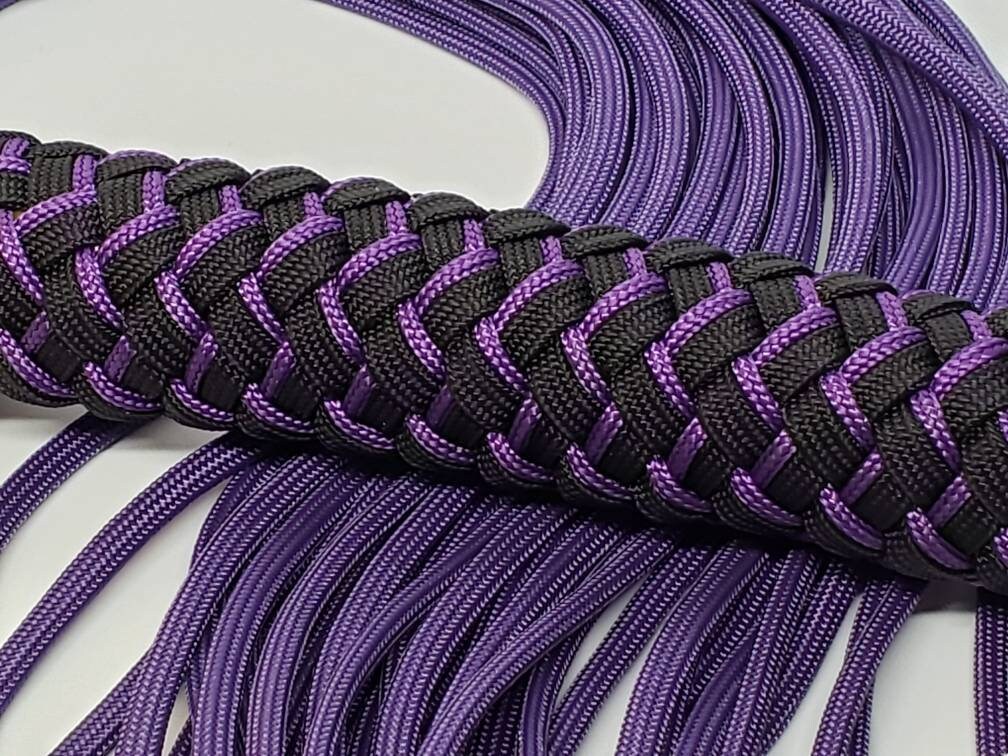 Colour Accented Loaded Paracord Flogger