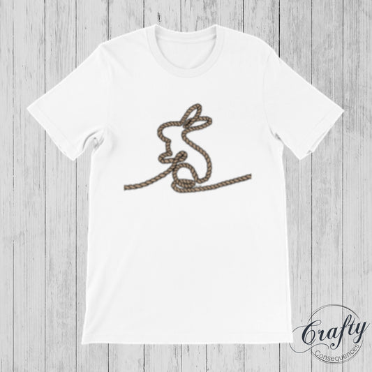 Jute Subtle Rope Bunny Premium Unisex Crewneck T-shirt