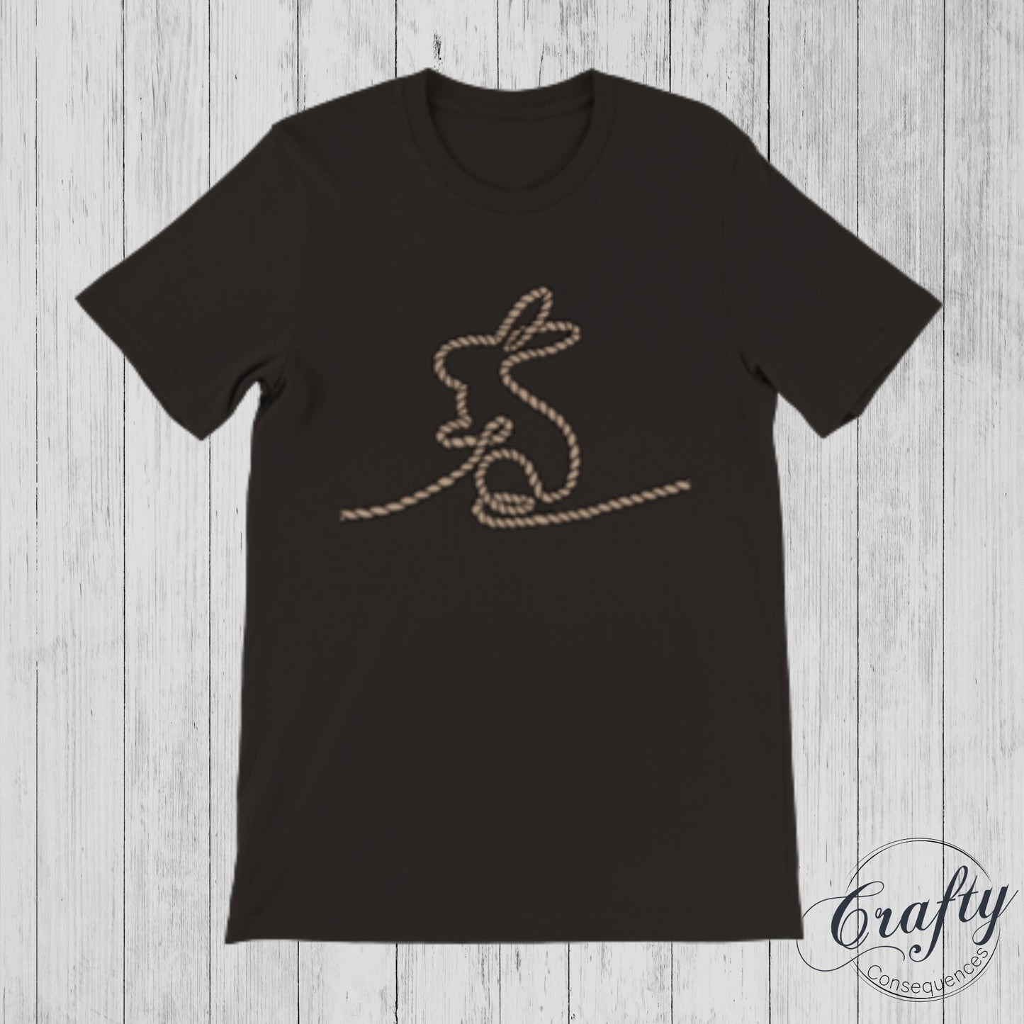 Jute Subtle Rope Bunny Premium Unisex Crewneck T-shirt