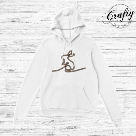 Jute Subtle Rope Bunny Classic Unisex Pullover Hoodie