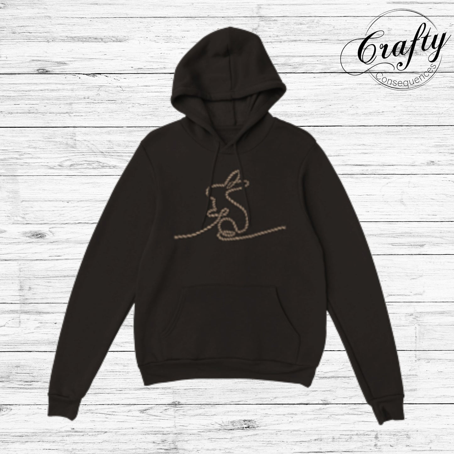 Jute Subtle Rope Bunny Classic Unisex Pullover Hoodie