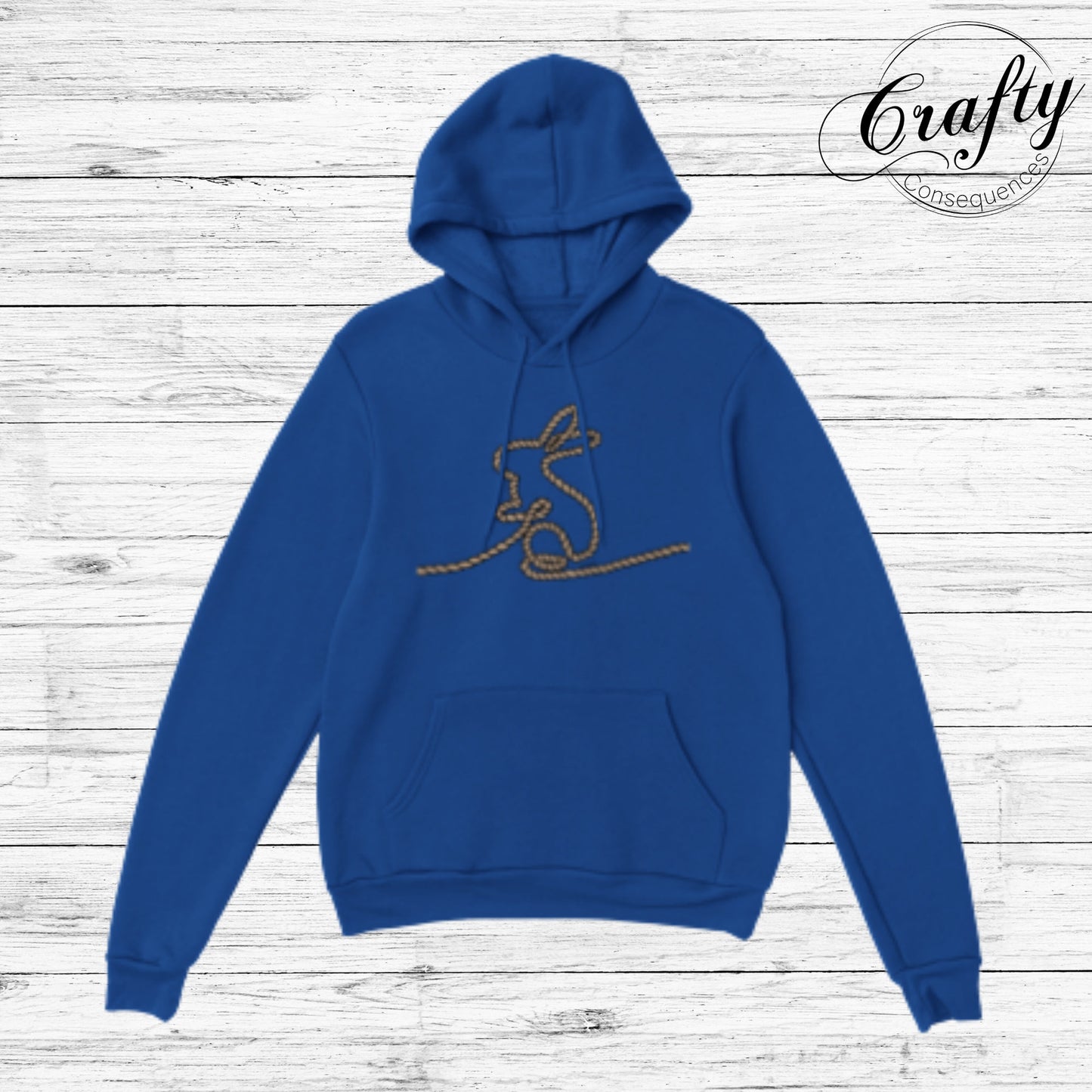 Jute Subtle Rope Bunny Classic Unisex Pullover Hoodie