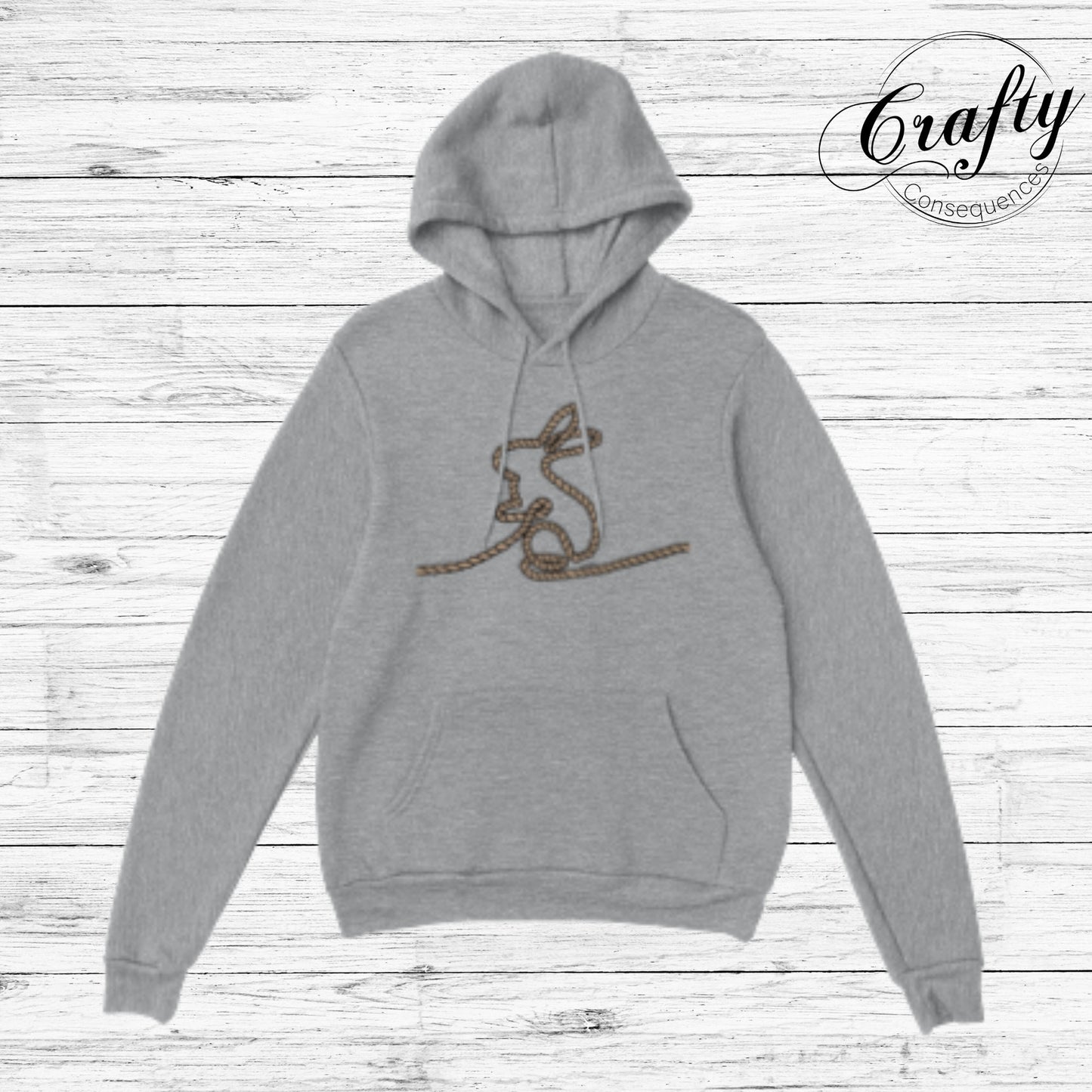 Jute Subtle Rope Bunny Classic Unisex Pullover Hoodie