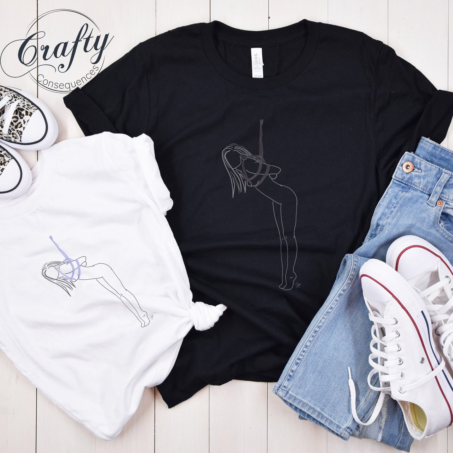 Tip Toes Partial Premium Unisex Crewneck T-shirt