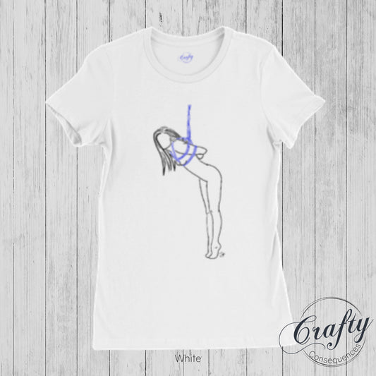 Tip Toes Partial Premium Womens Crewneck T-shirt