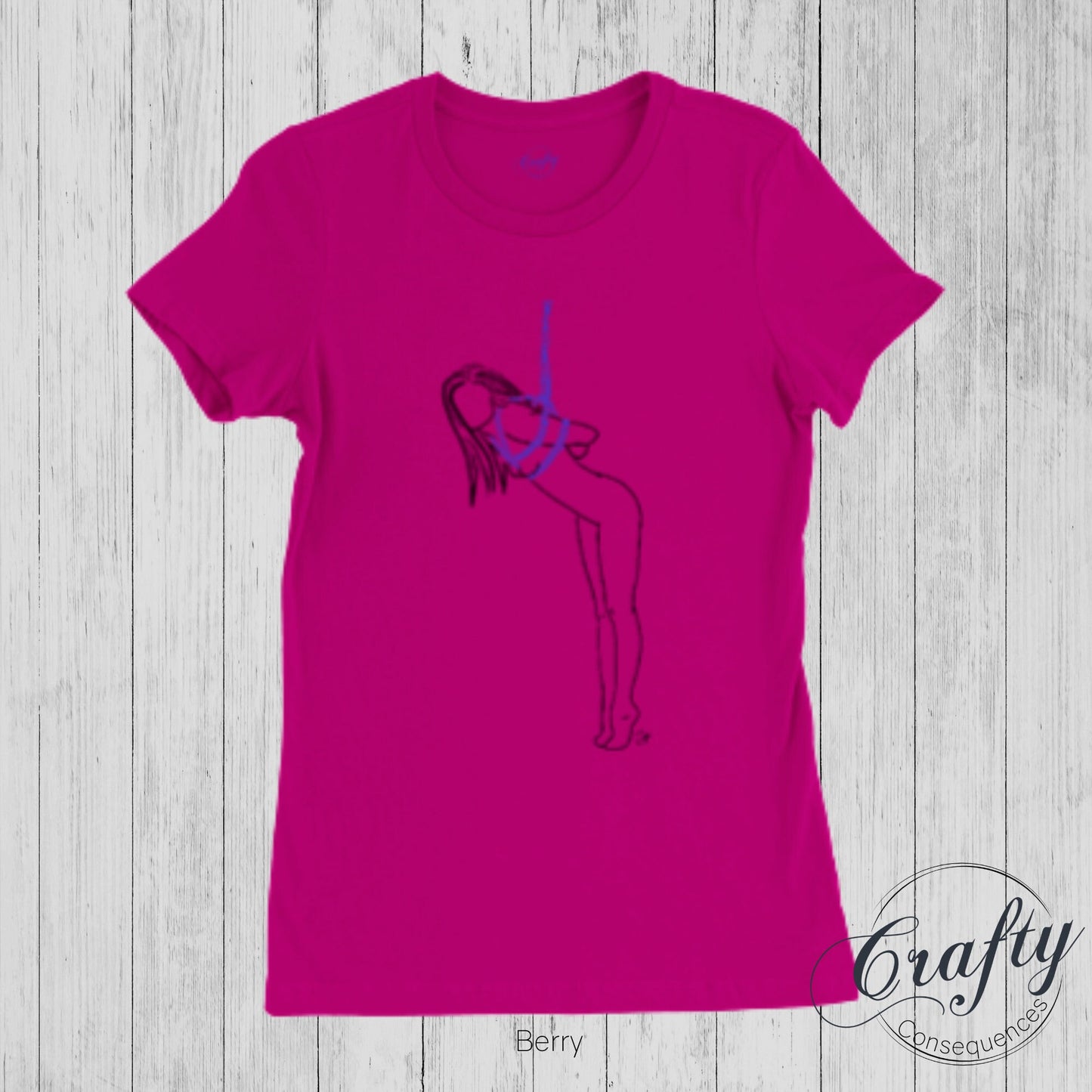 Tip Toes Partial Premium Womens Crewneck T-shirt
