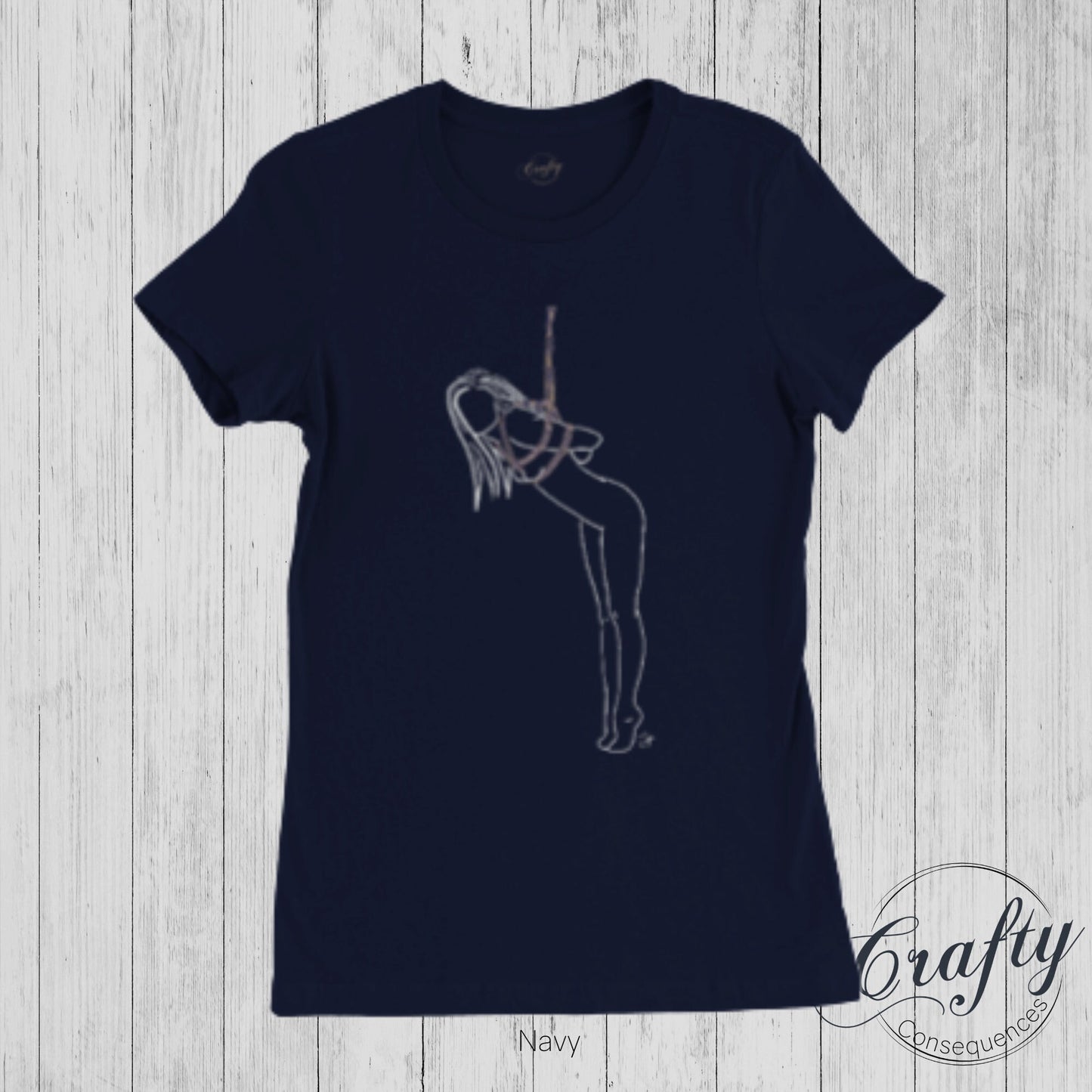 Tip Toes Partial Premium Womens Crewneck T-shirt