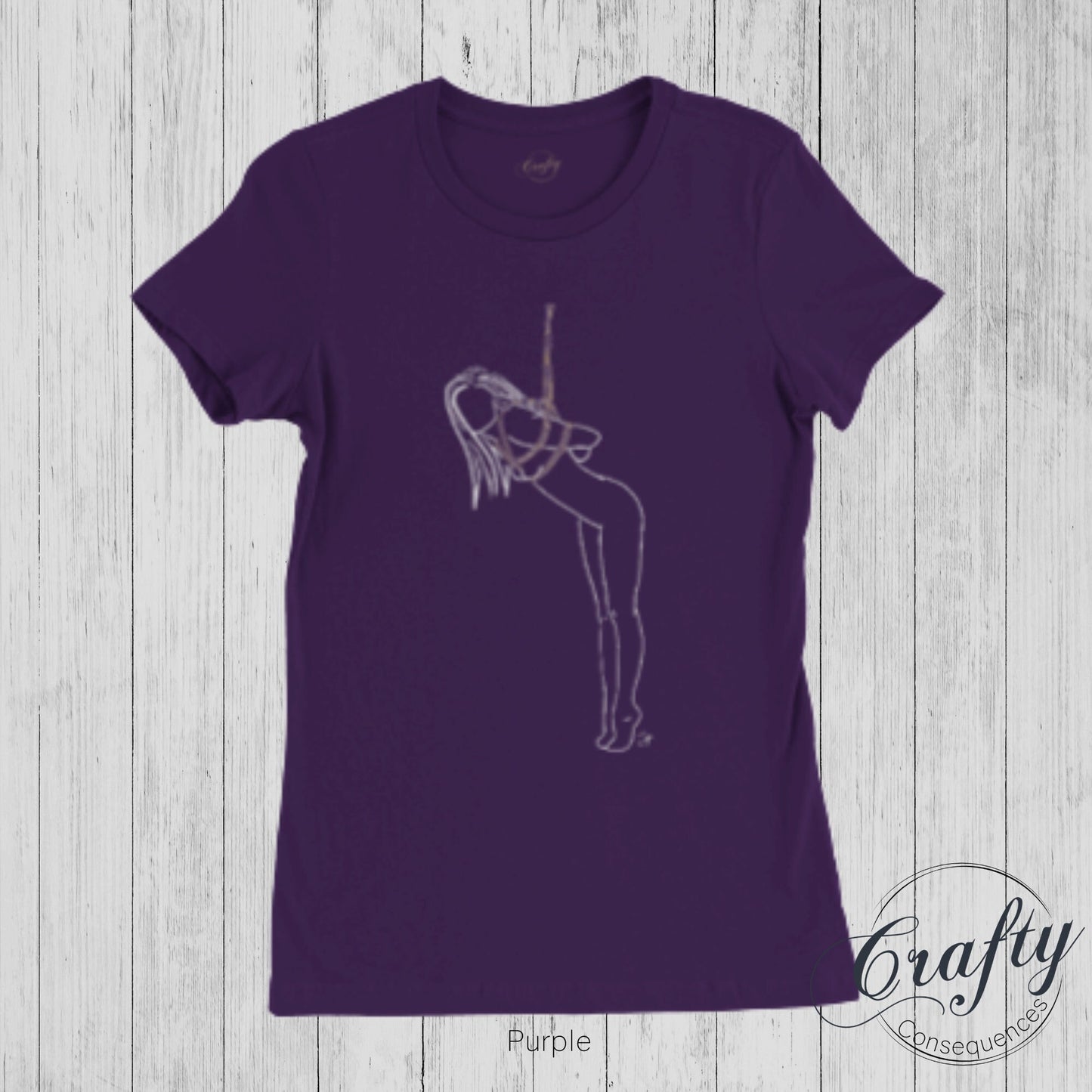 Tip Toes Partial Premium Womens Crewneck T-shirt