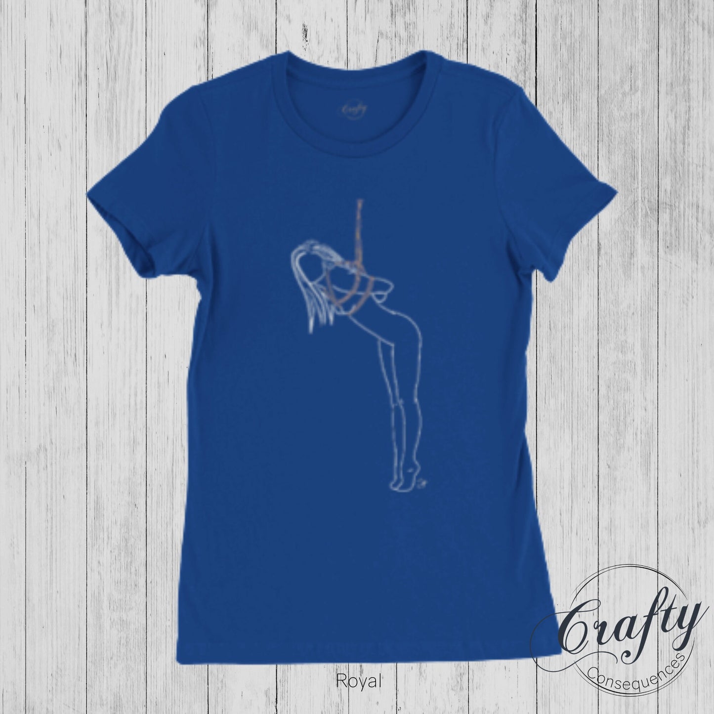 Tip Toes Partial Premium Womens Crewneck T-shirt