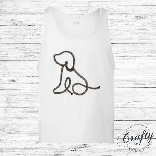 Subtle Rope Puppy Premium Unisex Tank Top