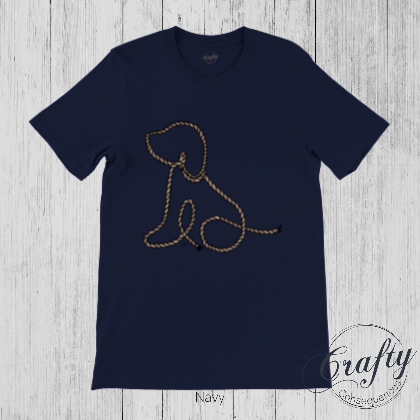 Subtle Rope Puppy Premium Unisex Crewneck T-shirt