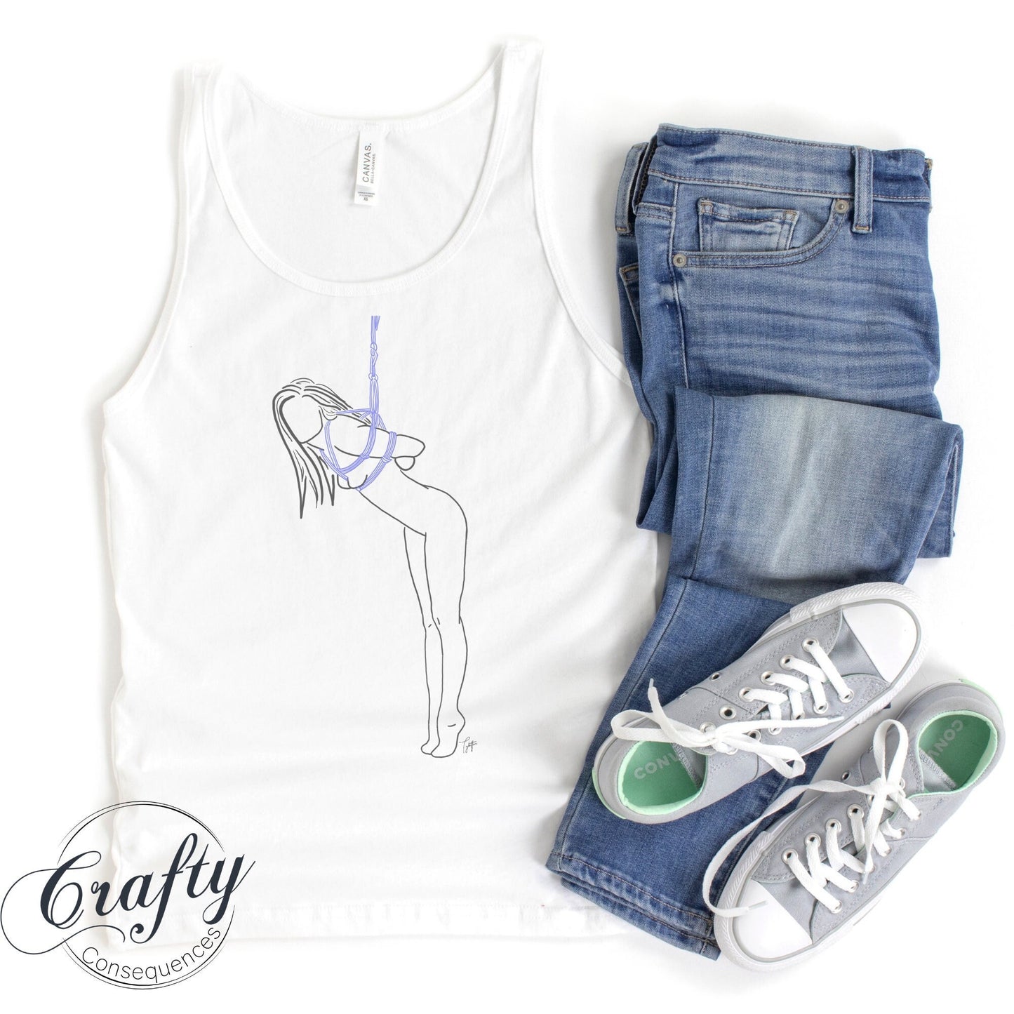 Tip Toes Partial Premium Unisex Tank Top