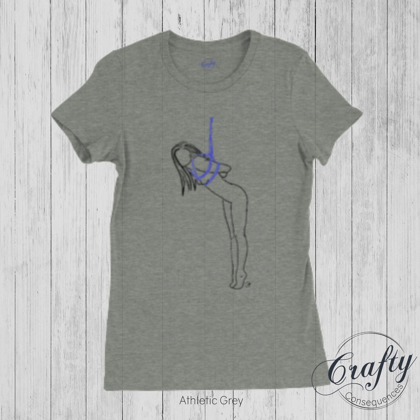 Tip Toes Partial Premium Womens Crewneck T-shirt